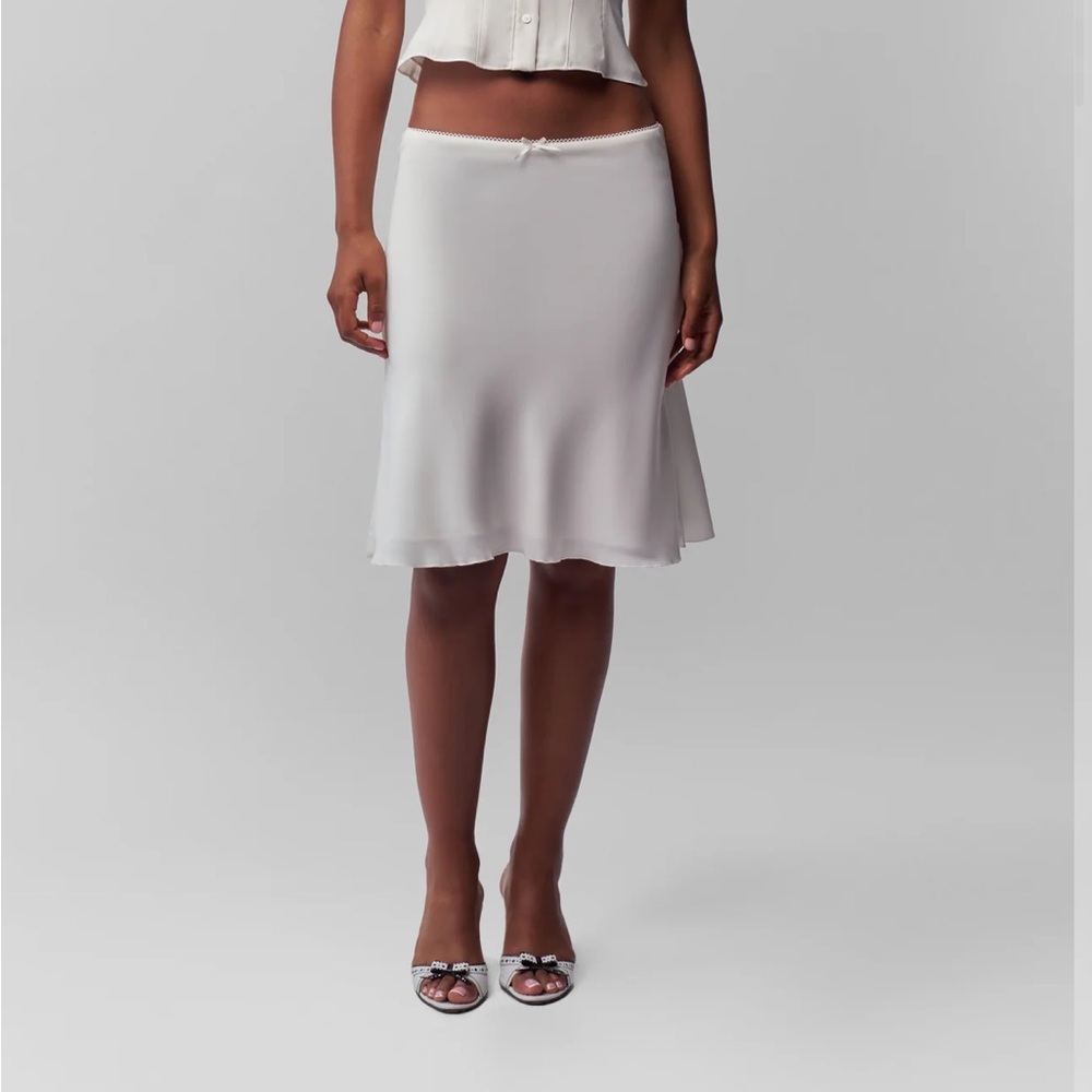 Danielle Guizio Paloma Skirt white xs